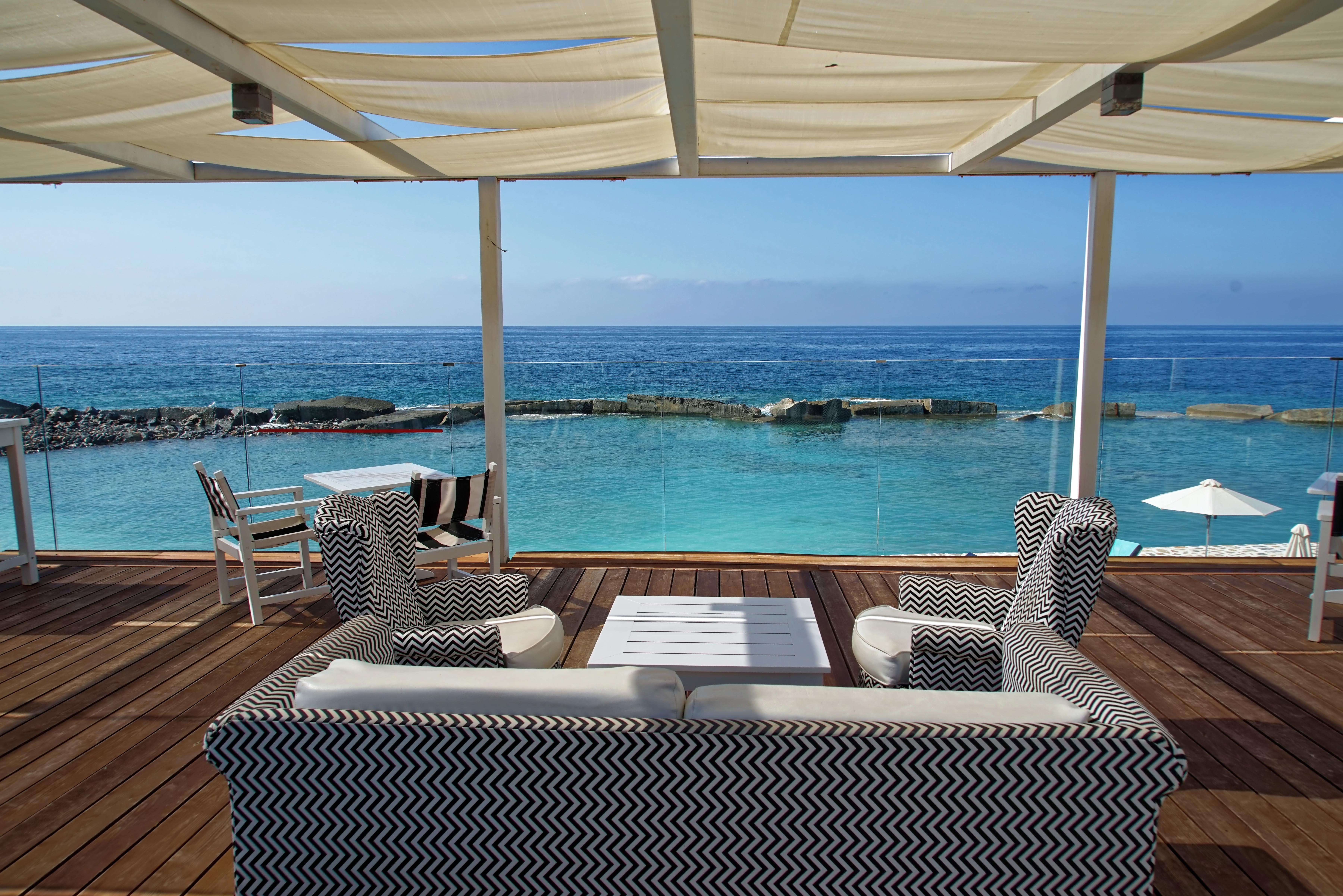 Minos Imperial Luxury Beach Resort & Spa Milatos Extérieur photo View from the rooftop bar